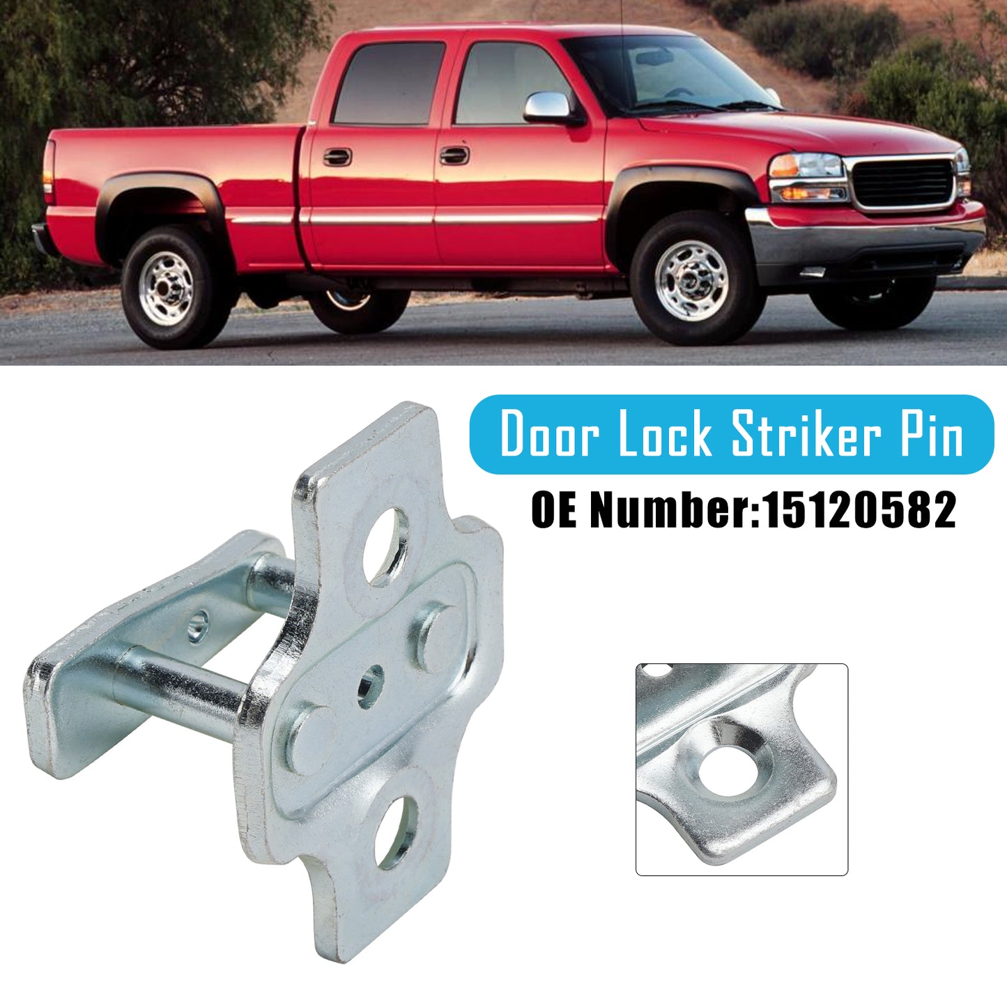 01-2007 GM Sierra Silverado 15120582 Door Lock Striker Pin