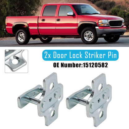 2001-2007 Chevy Silverado 1500 15120582 2x Door Lock Striker Pin