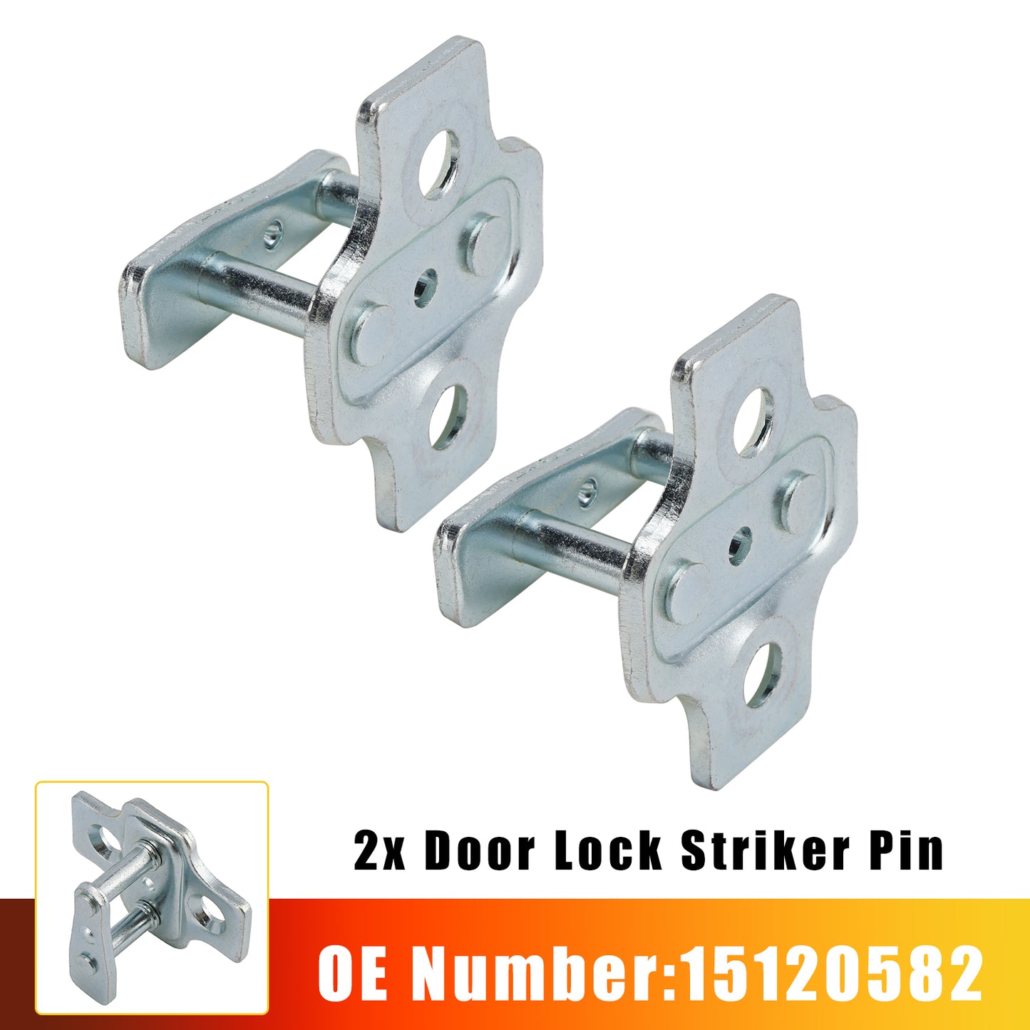 2001-2007 Chevy Silverado 1500 15120582 2x Door Lock Striker Pin