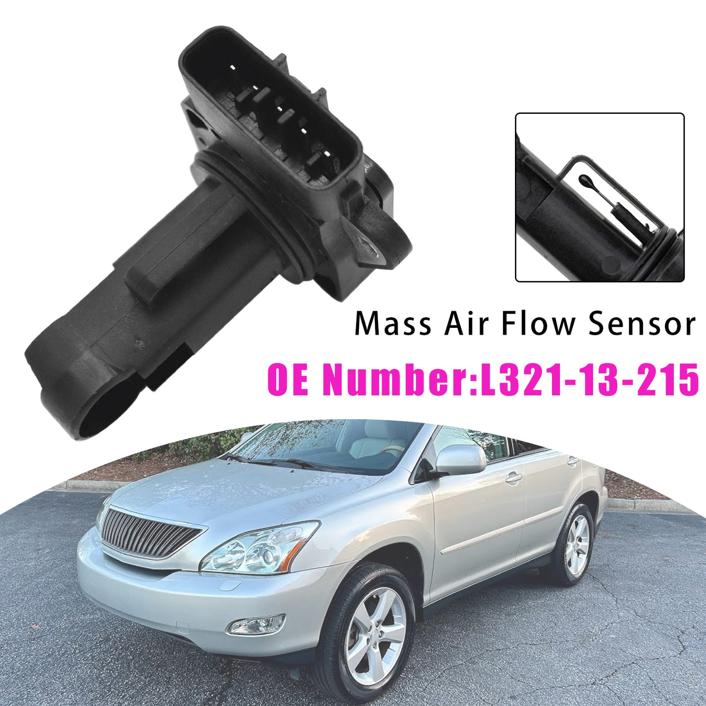 Mazda 2 5 6 CX-7 RX-8 197400-2160 L321-13-215 Mass Air Flow Meter Sensor