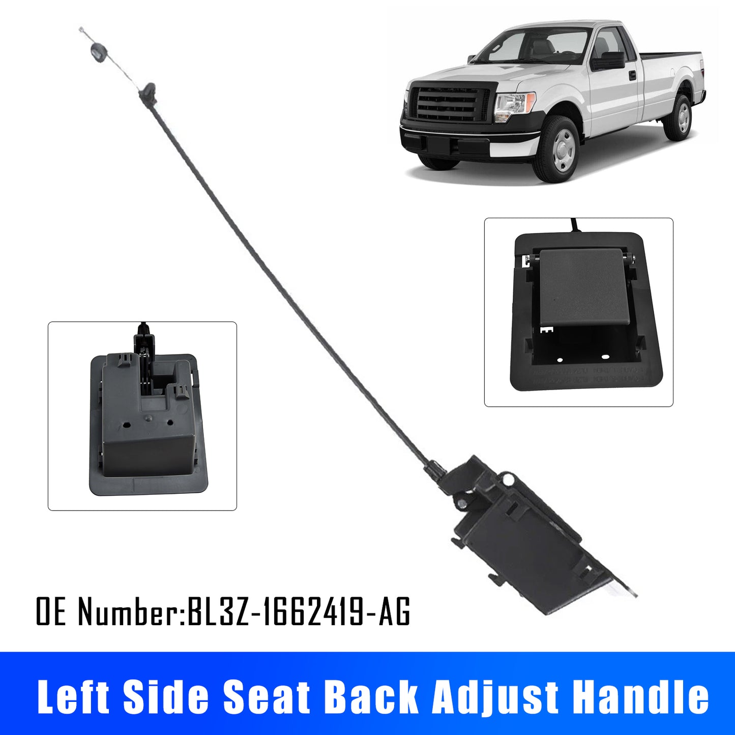2009-2014 Ford F-150 BL3Z-1662419-AG Left Side Seat Back Adjust Handle