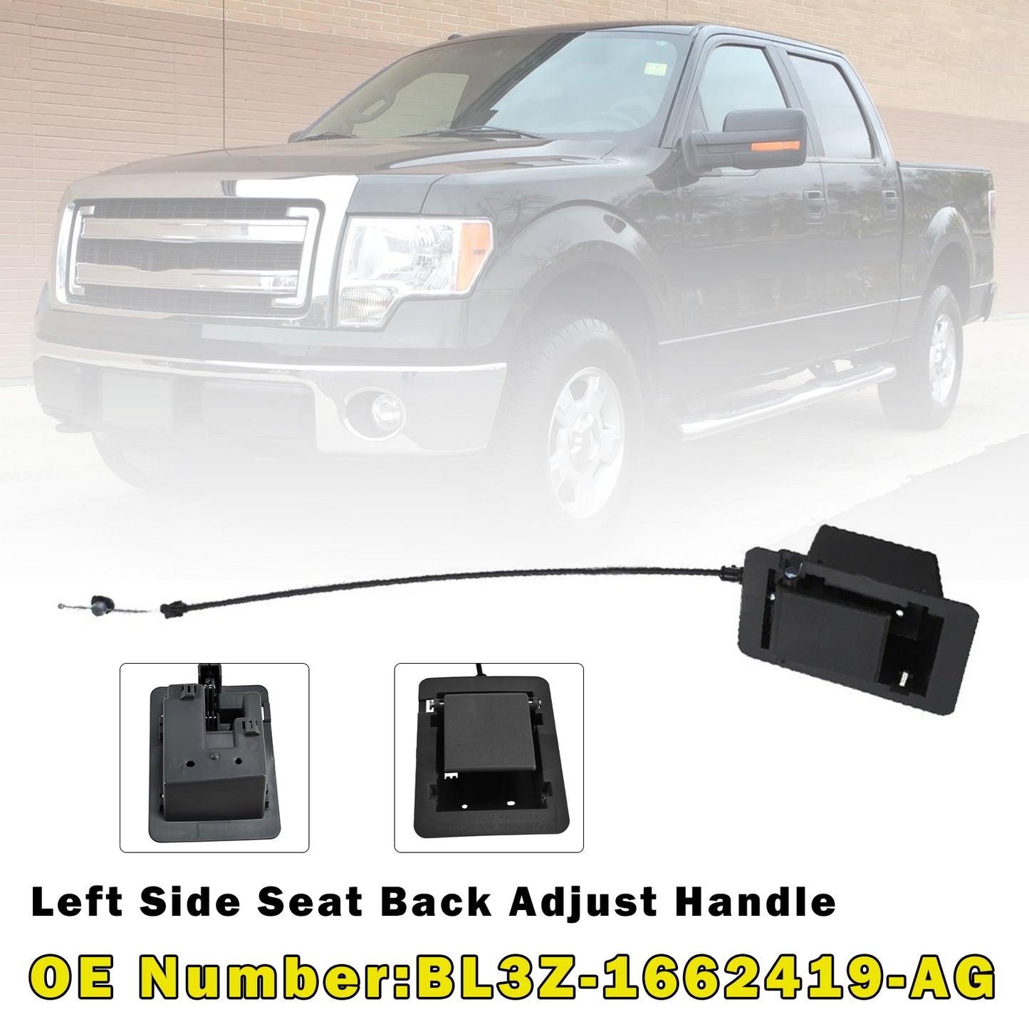 2009-2014 Ford F-150 BL3Z-1662419-AG Left Side Seat Back Adjust Handle