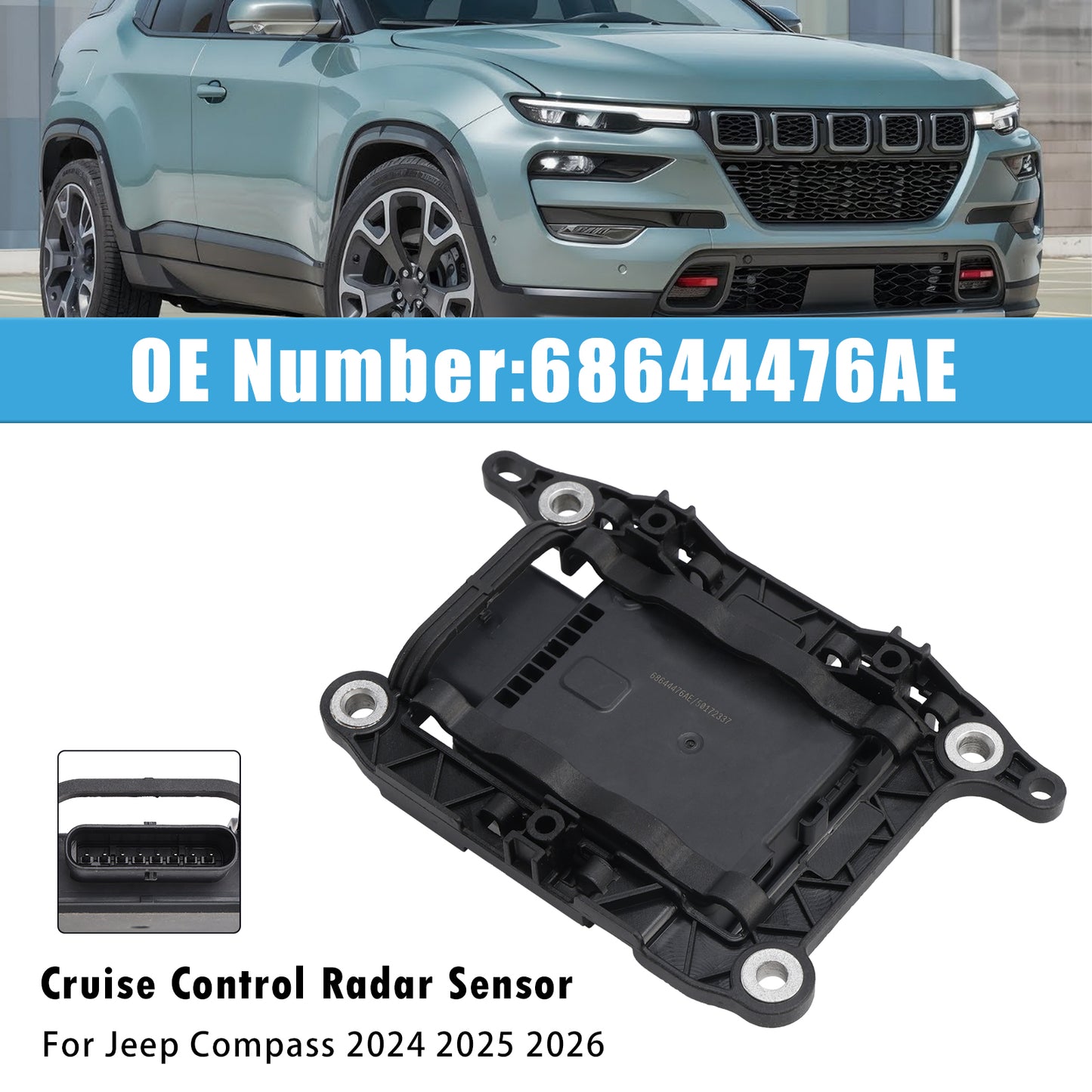 2024 2025 2026 Jeep Compass 68644476AE Cruise Control Radar Sensor