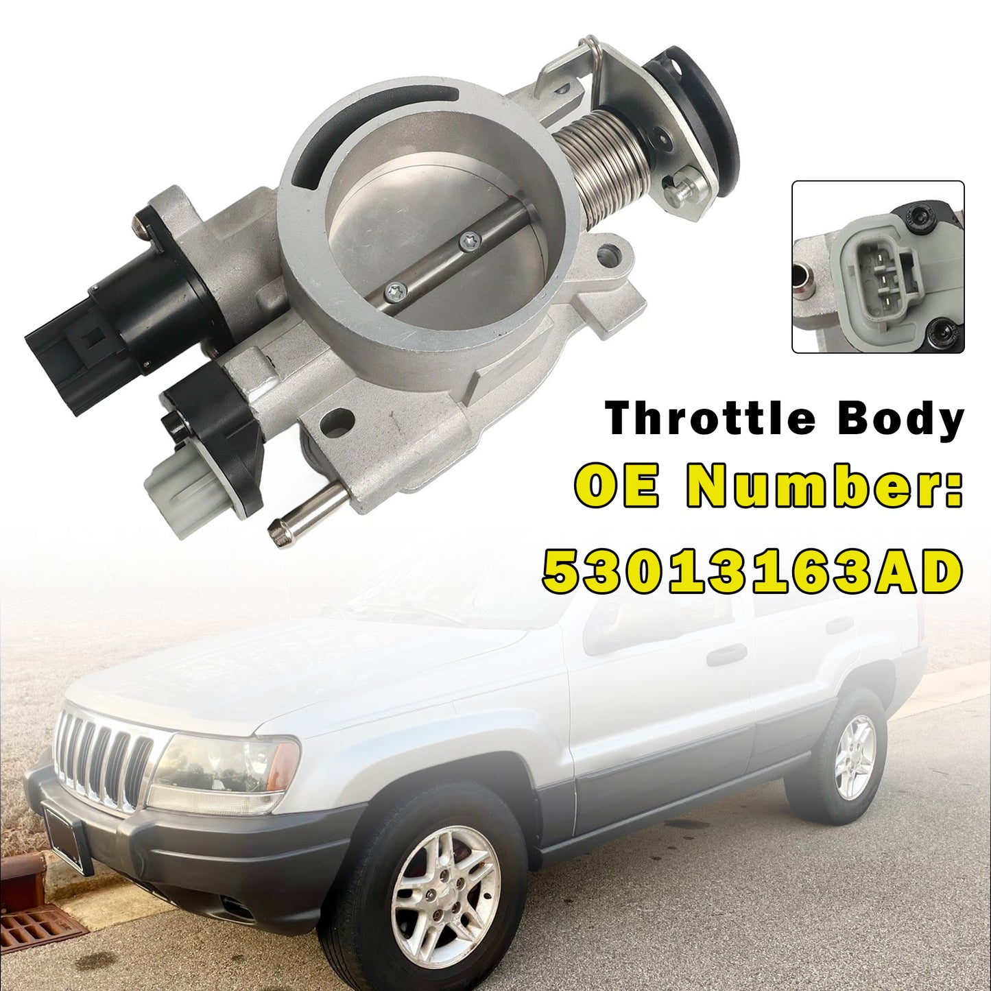 2004 Jeep Grand Cherokee Laredo Limited Overland 4.7L V8 - Gas 53013163AD Throttle Body Assembly