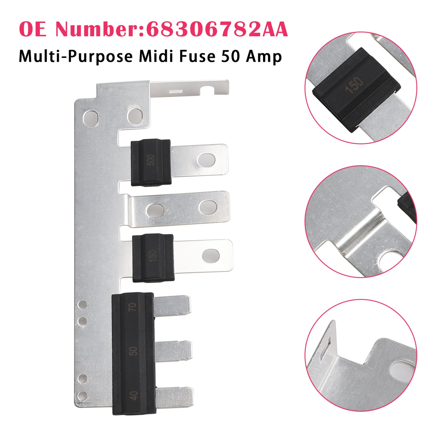2020-2025 Chrysler Pacifica Voyager 68306782AA Multi-Purpose Midi Fuse 50 Amp