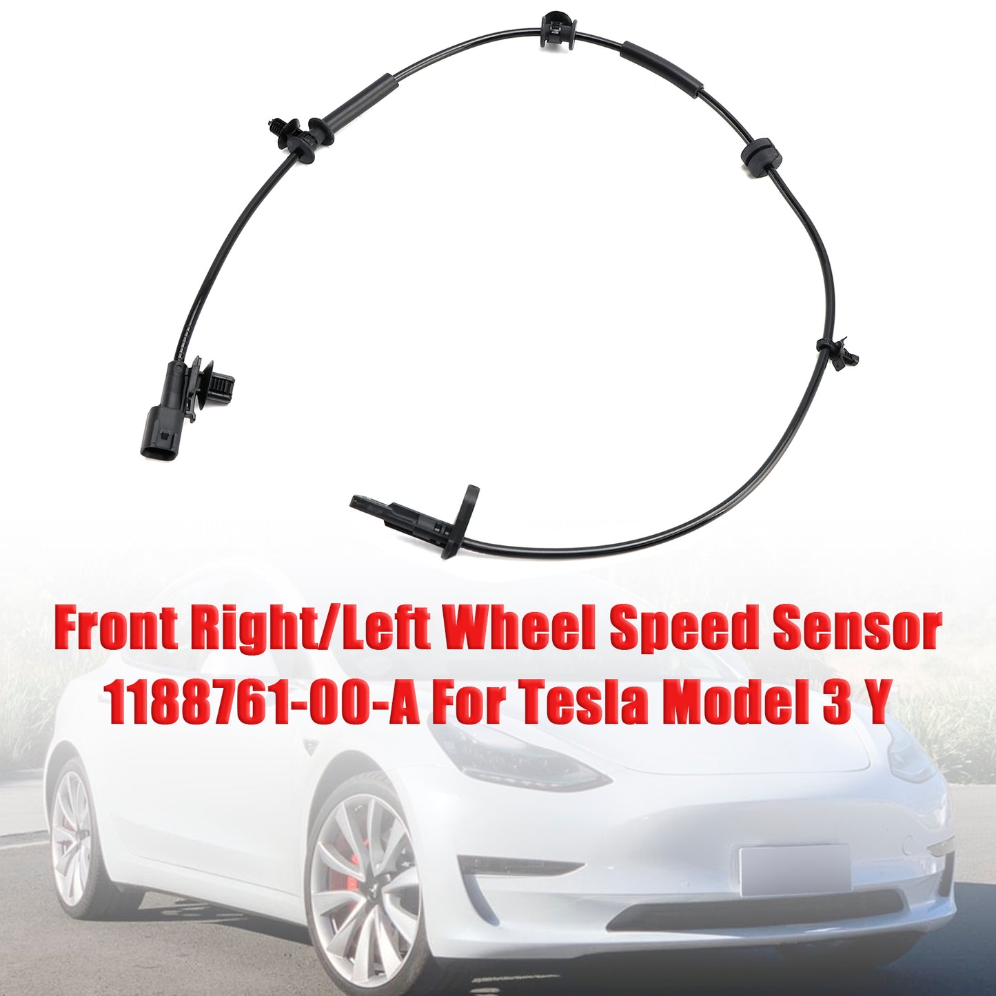 Tesla Model 3 Y 1188761-00-A Front Right/Left Wheel Speed Sensor