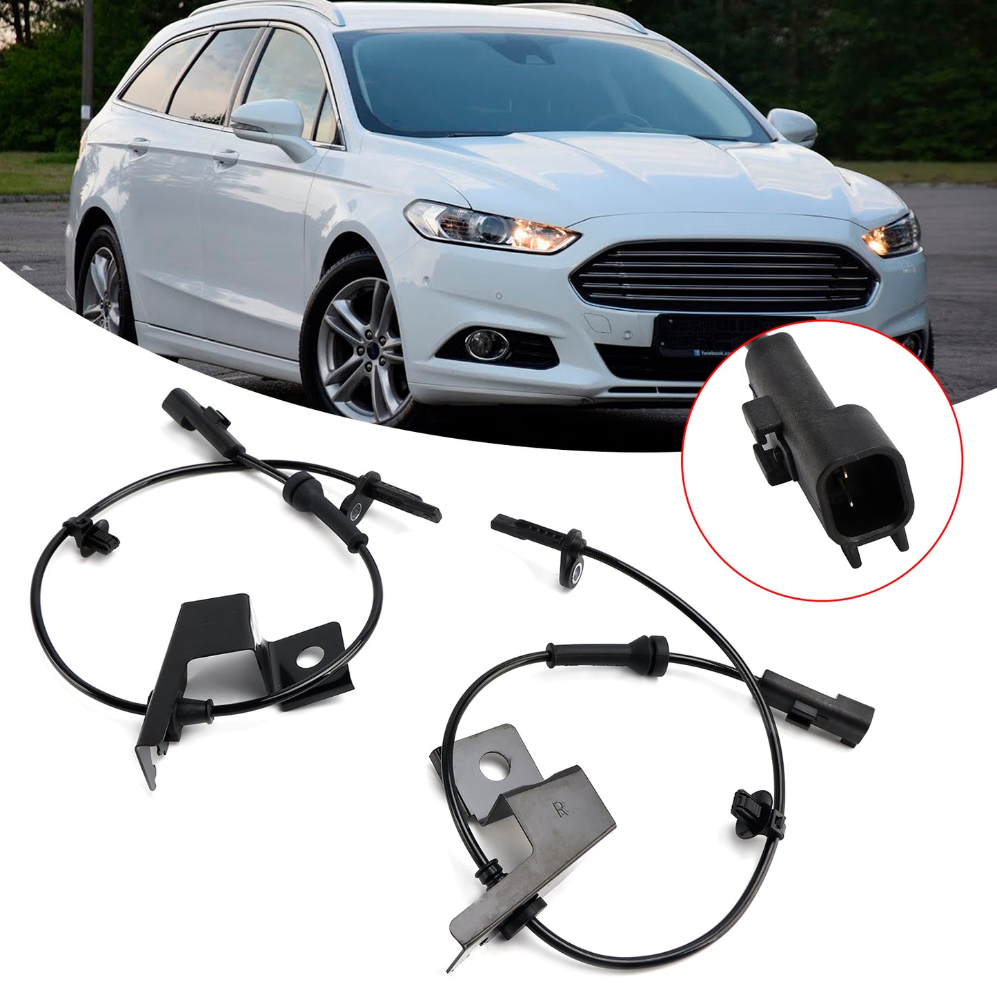 Ford Mondeo MK5 Galaxy MK3 2*Front Left & Right ABS Speed Sensor