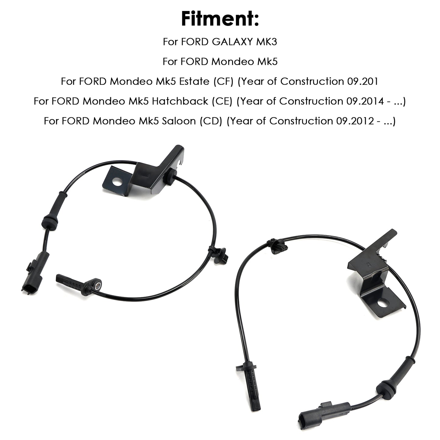 Ford Mondeo MK5 Galaxy MK3 2*Front Left & Right ABS Speed Sensor