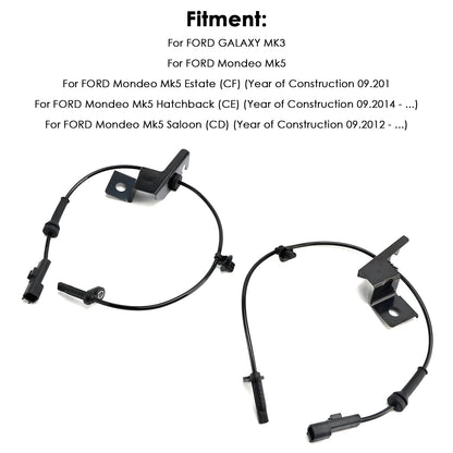 Ford Mondeo MK5 Galaxy MK3 2*Front Left & Right ABS Speed Sensor