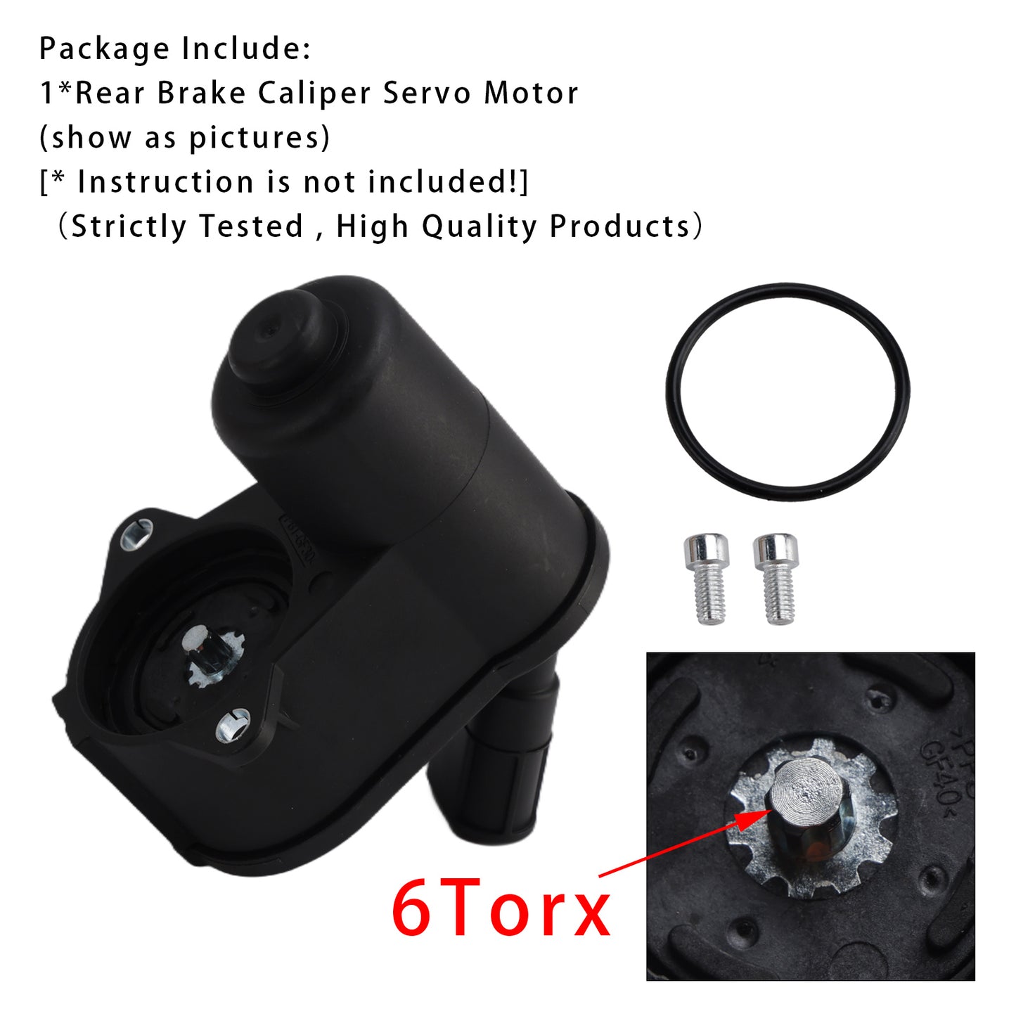 Audi A6 C6 4F2 4F5 4FH 4F0998281B Rear Brake Caliper Servo Motor 6 Torx