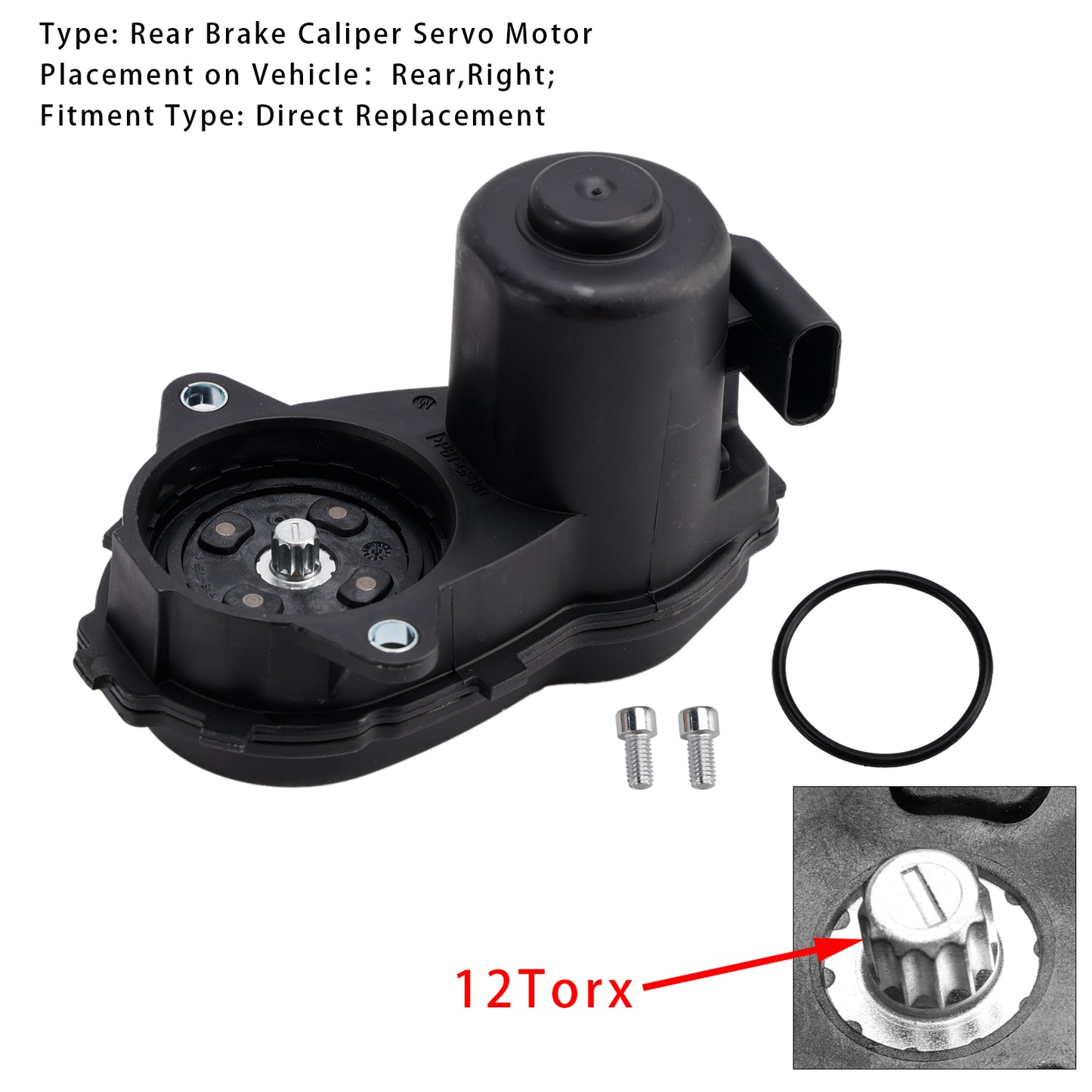Mercedes Benz A B C CLA GLA 1729060300 Rear Right Brake Caliper Servo Motor