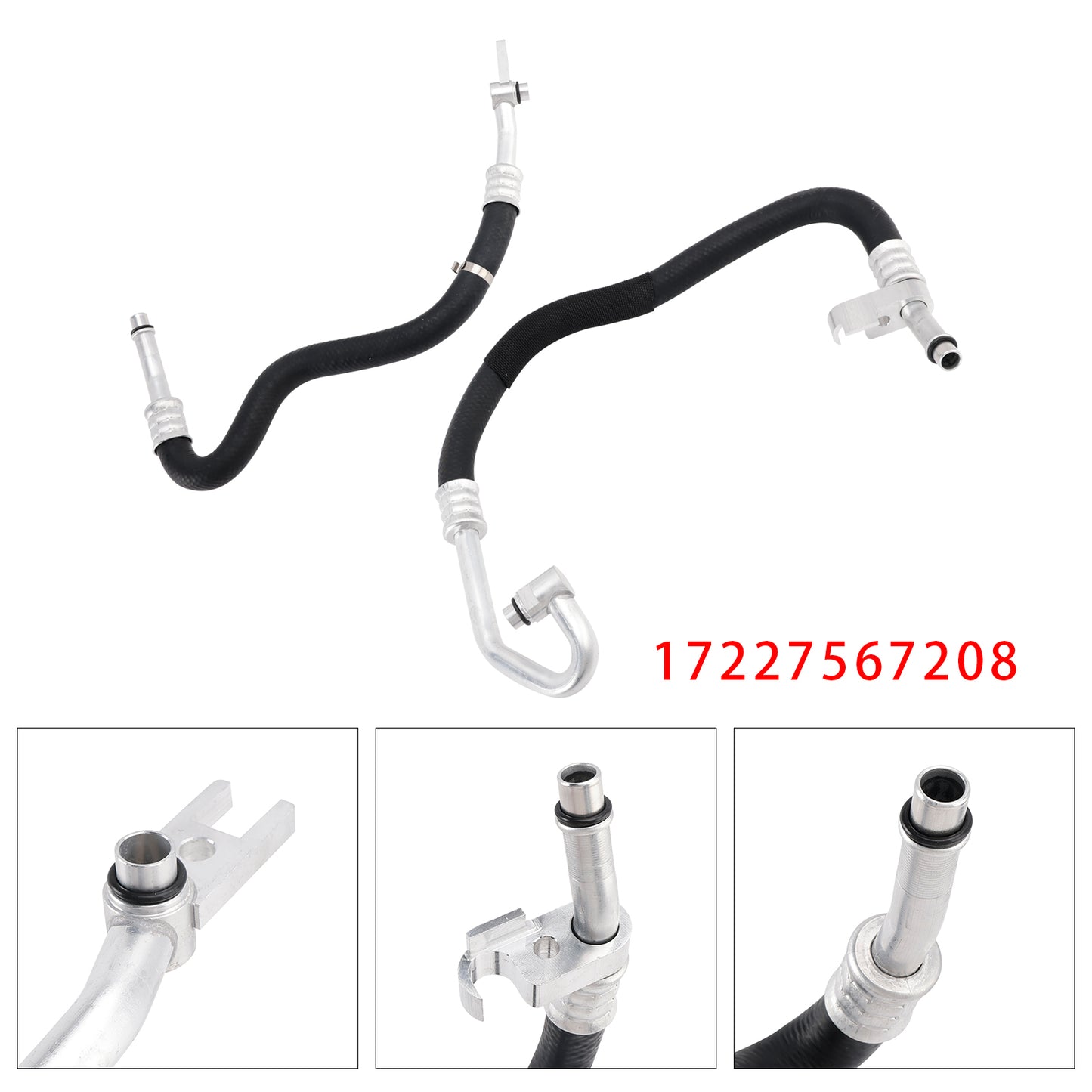 2009-2012 BMW 3 Series sedan version (E90 facelift) 17227567207 Inlet Outlet Engine Oil Cooler Lines Kit
