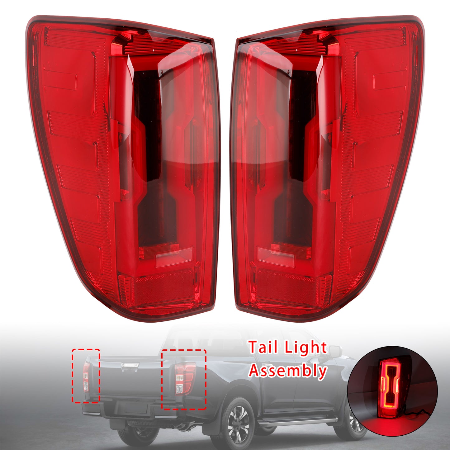 2021-2026 Mazda BT50 Left+Right LED Tail Light Assembly
