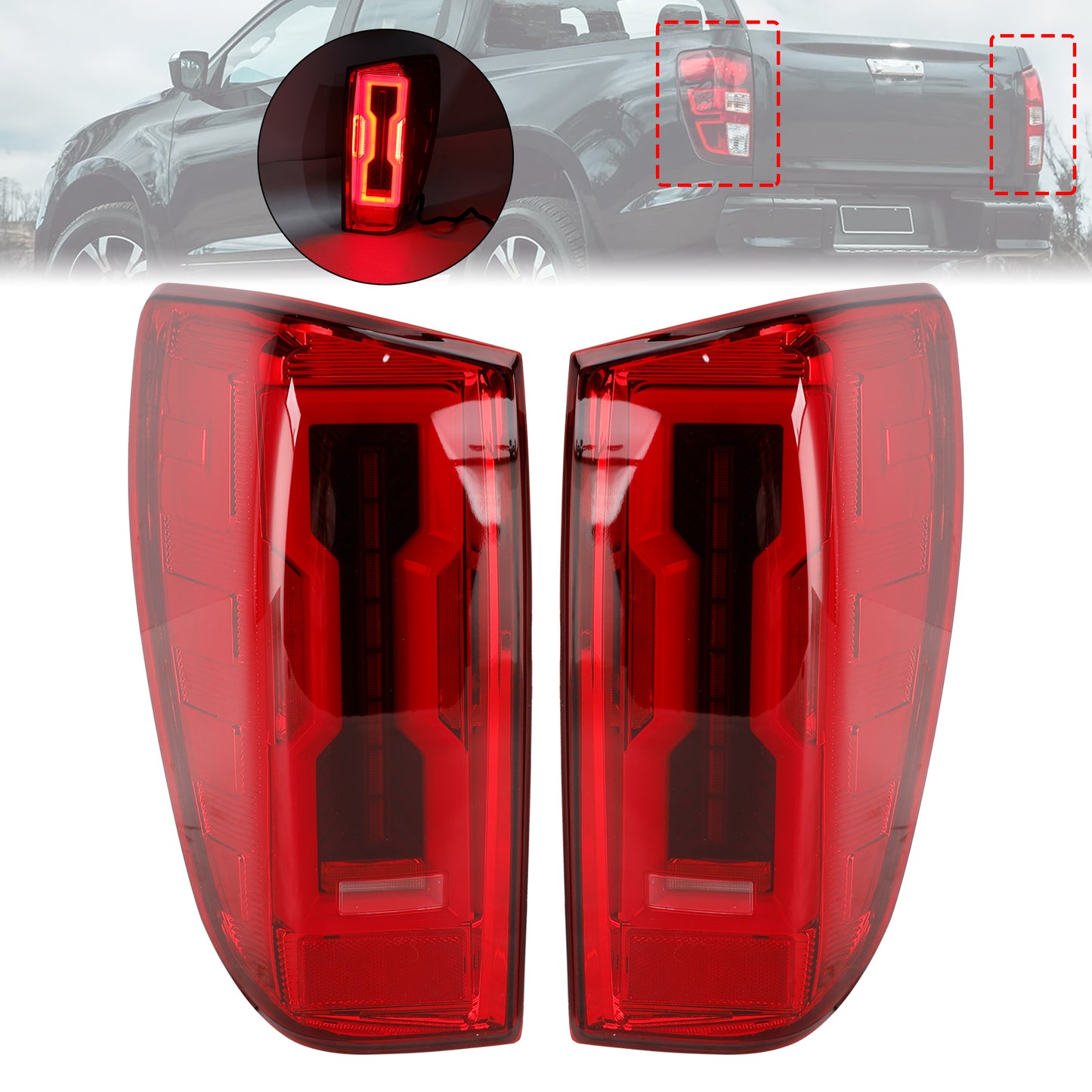 2021-2026 Mazda BT50 Left+Right LED Tail Light Assembly