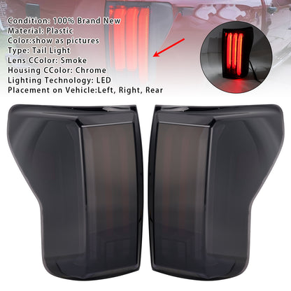 2007-2013 Toyota Tundra Black Housing Smoked Lens Left+Right LED Tail Lights