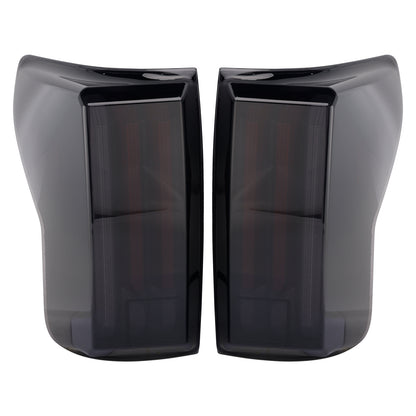 2007-2013 Toyota Tundra Black Housing Smoked Lens Left+Right LED Tail Lights