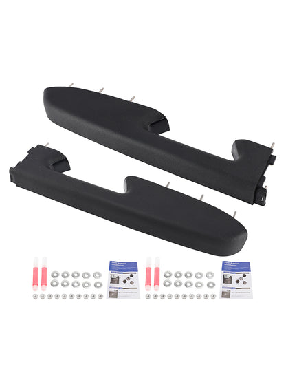 2010-2014 Chevy Silverado 1500 2500HD 3500HD Black Front Left+RightArmrest Repair Kit Fit