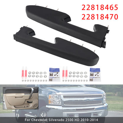 2010-2014 Chevy Silverado 1500 2500HD 3500HD Black Front Left+RightArmrest Repair Kit Fit