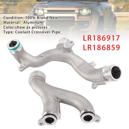 Land Rover LR4 V2 3.0 5.0 LR186917 LR186859 2PCS Coolant Crossover Pipe