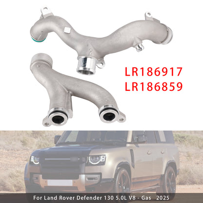 Land Rover LR4 V2 3.0 5.0 LR186917 LR186859 2PCS Coolant Crossover Pipe