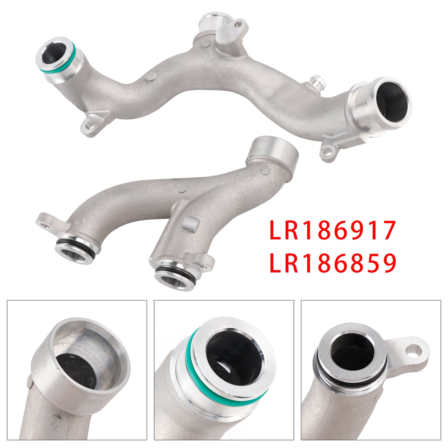 Land Rover LR4 V2 3.0 5.0 LR186917 LR186859 2PCS Coolant Crossover Pipe