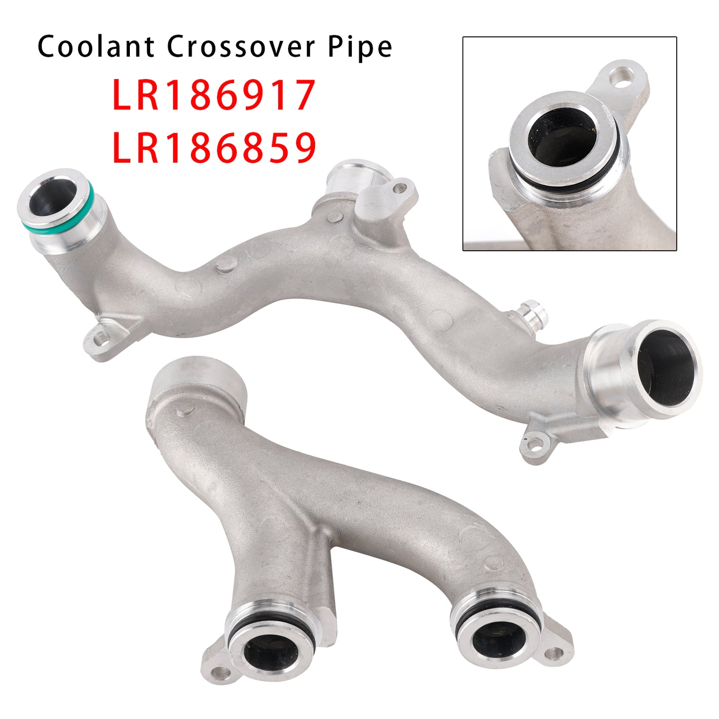 Land Rover LR4 V2 3.0 5.0 LR186917 LR186859 2PCS Coolant Crossover Pipe