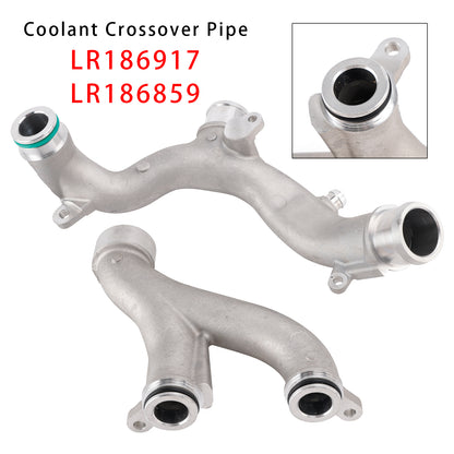 Land Rover LR4 V2 3.0 5.0 LR186917 LR186859 2PCS Coolant Crossover Pipe