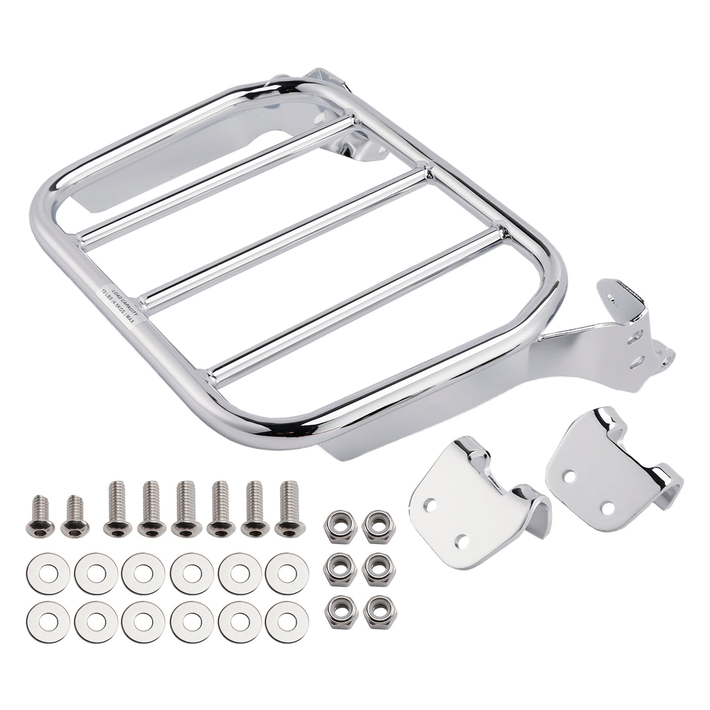 2018-2025 Fat Bob Low Rider Sport Glide Chrome Sissy Bar Sport Luggage Rack