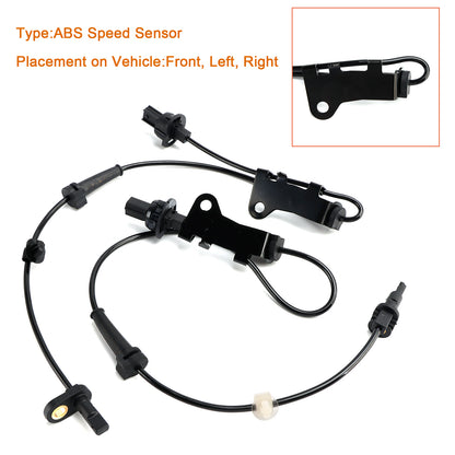 2011-2015 CR-Z L4 1.5L Hatchback Front Left &Right 557450-TF0-003 2X Front ABS Wheel Speed Sensor