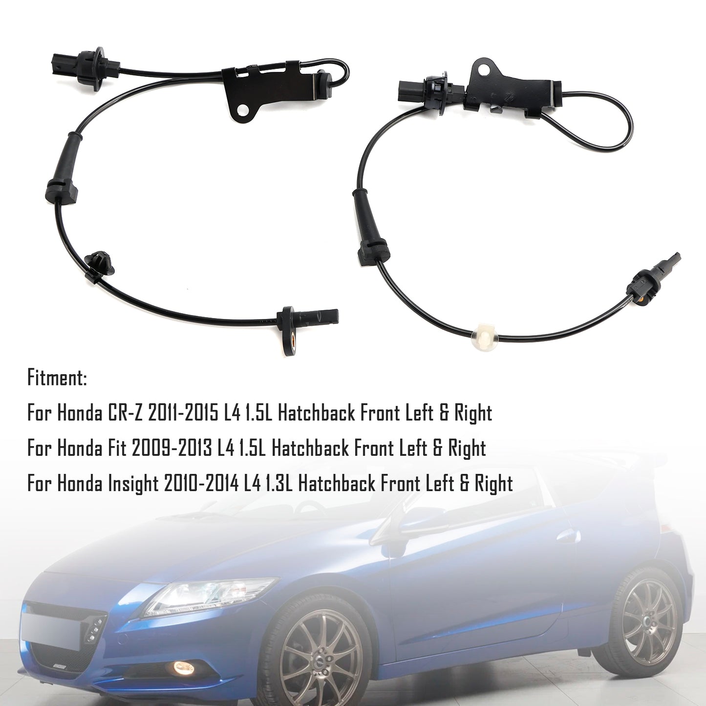 2011-2015 CR-Z L4 1.5L Hatchback Front Left &Right 557450-TF0-003 2X Front ABS Wheel Speed Sensor