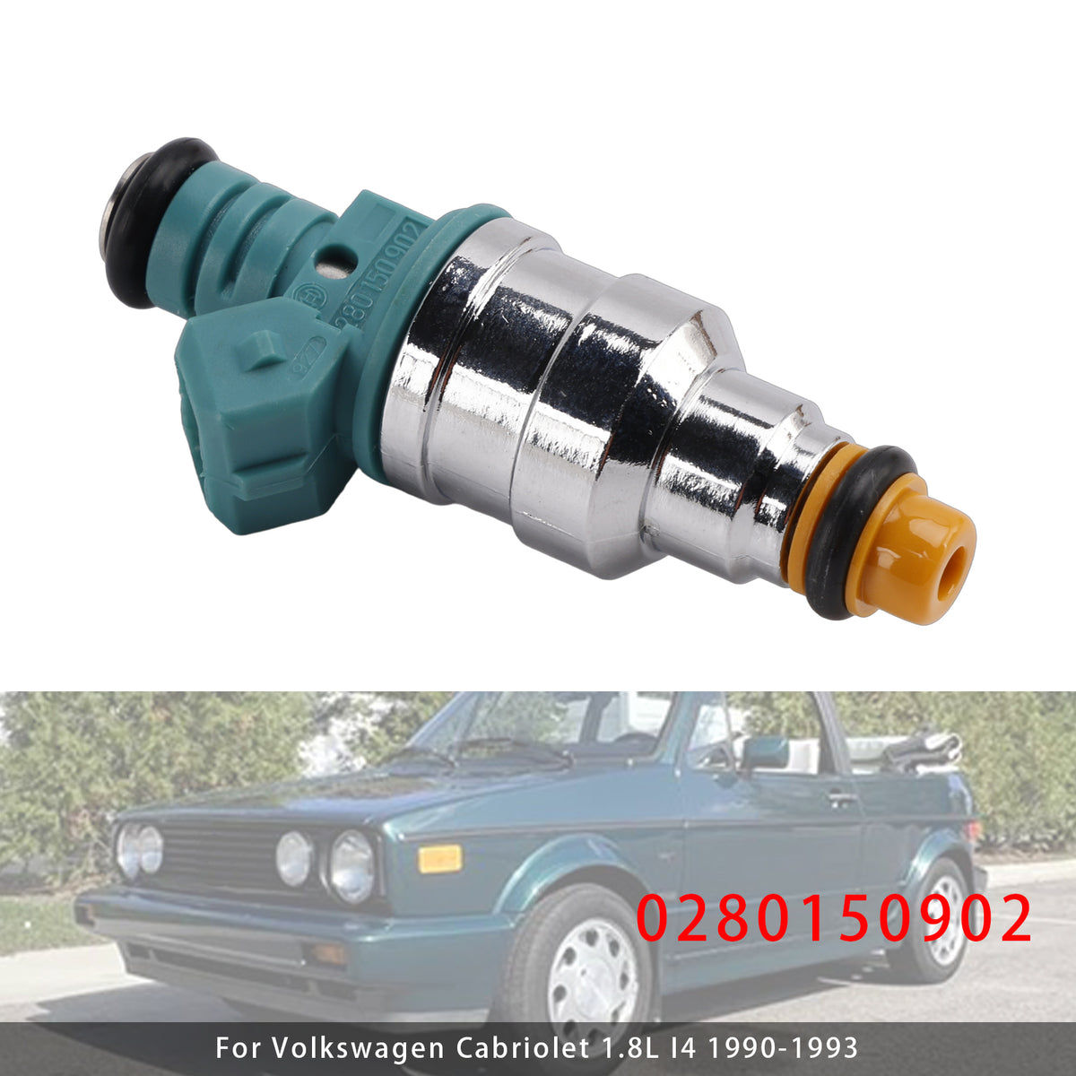 Volkswagen Golf 1.8L I4 1988-1992 1Pcs Fuel Injector