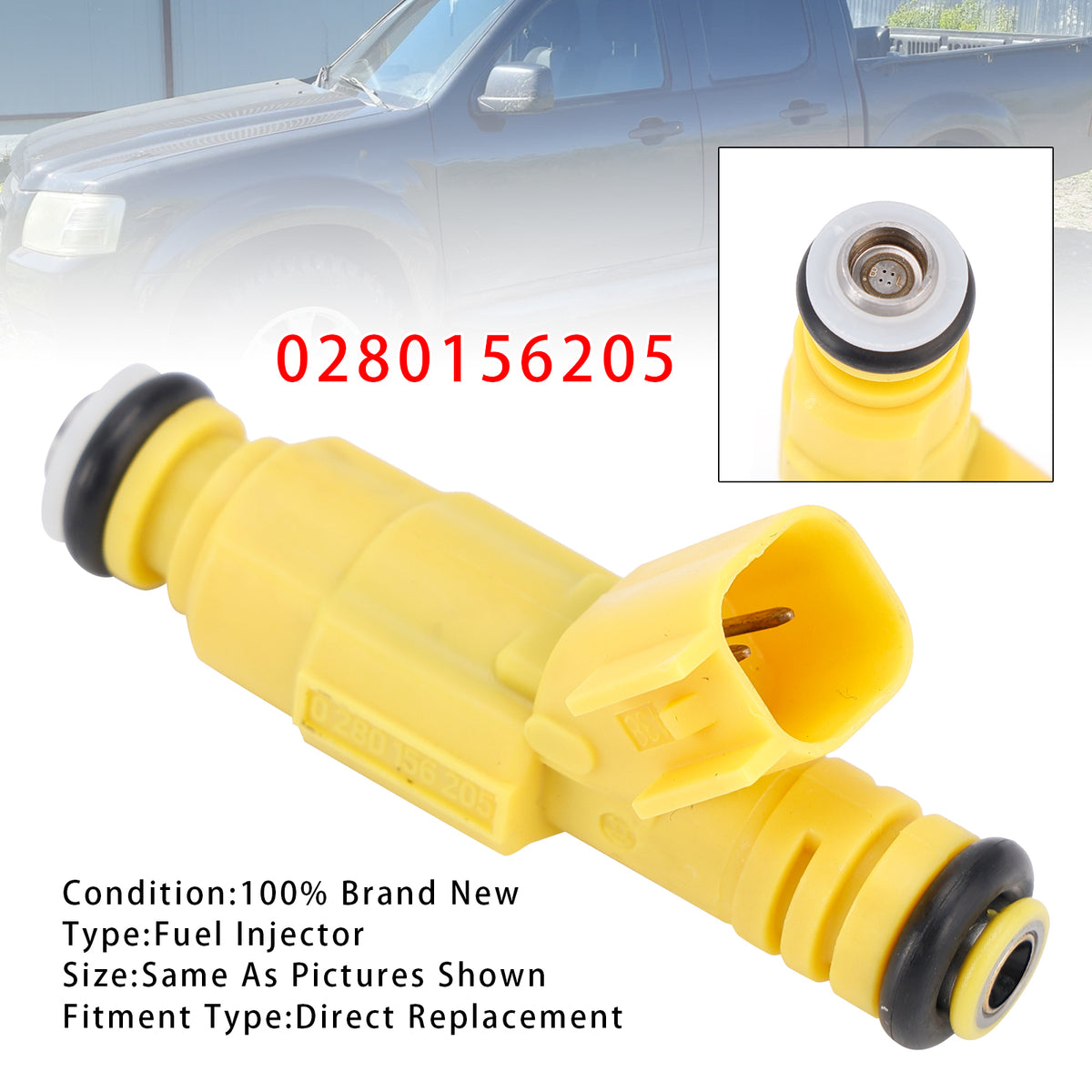 Mazda B2300 2.3L L4 2003-2006 1Pcs Fuel Injector