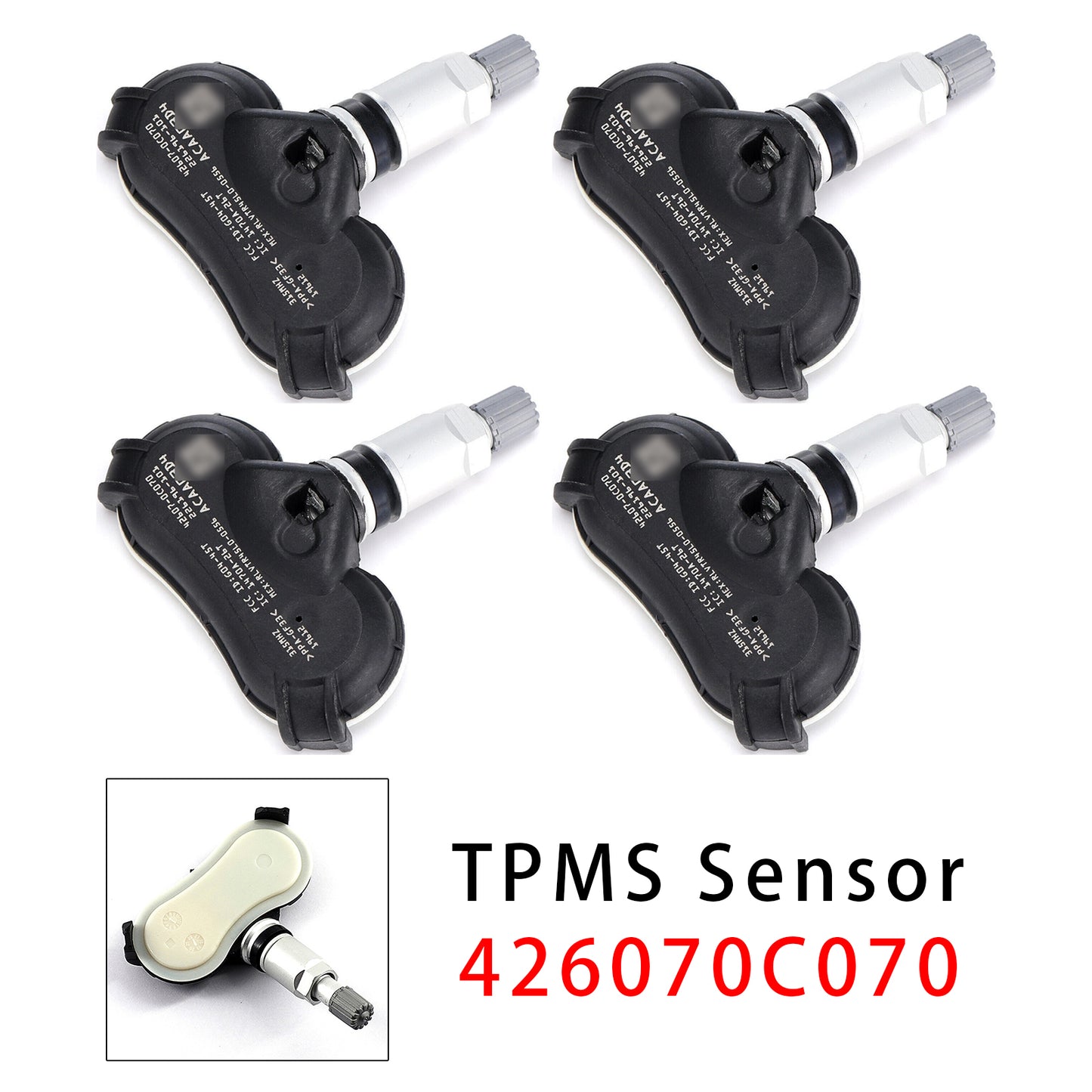 4X TPMS Tire Pressure Sensor For Toyota Sequoia Tundra Sienna 07-20 426070C070