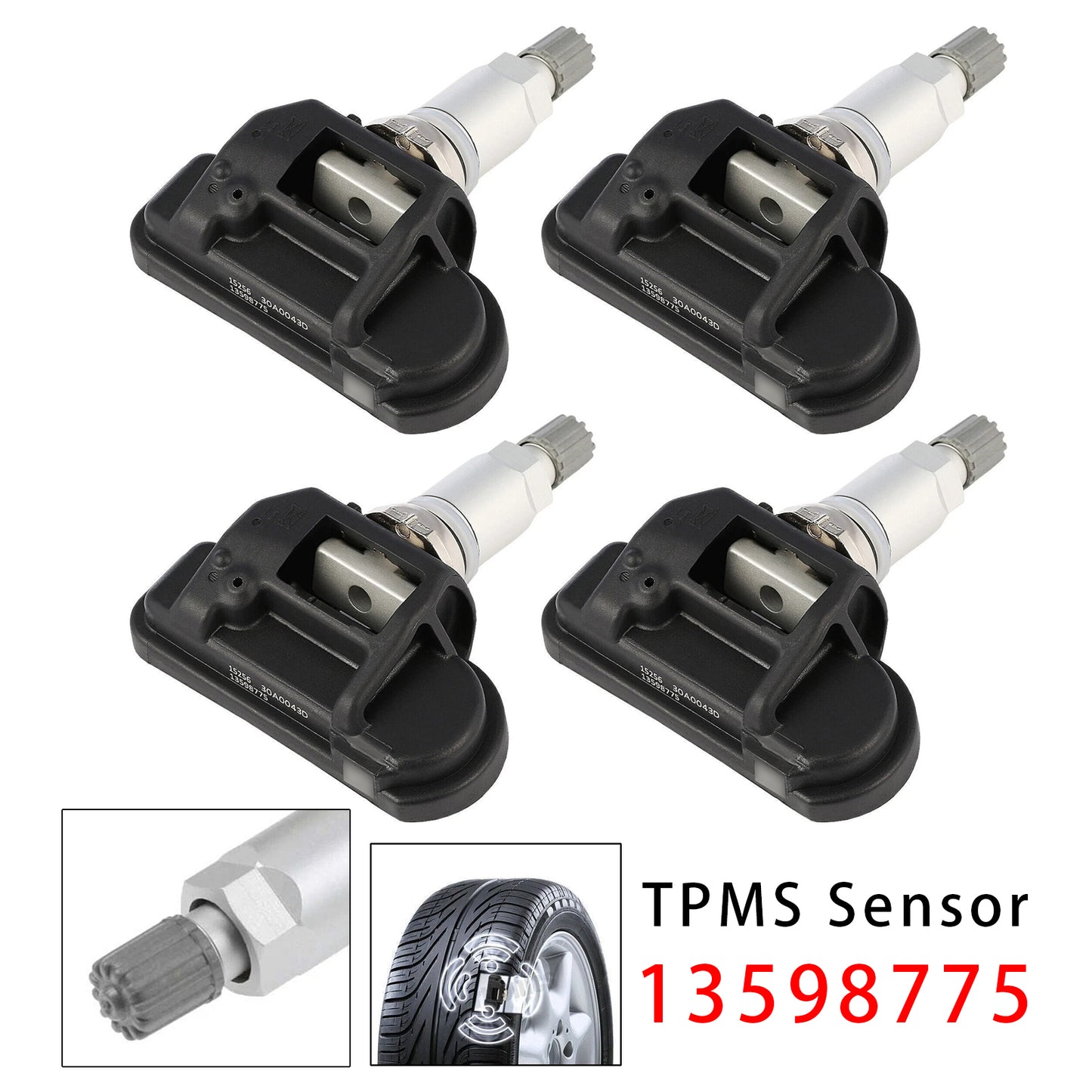 4X TPMS Tire Pressure Sensor For Opel Zafira C Insignia Astra J Corsa 13598775