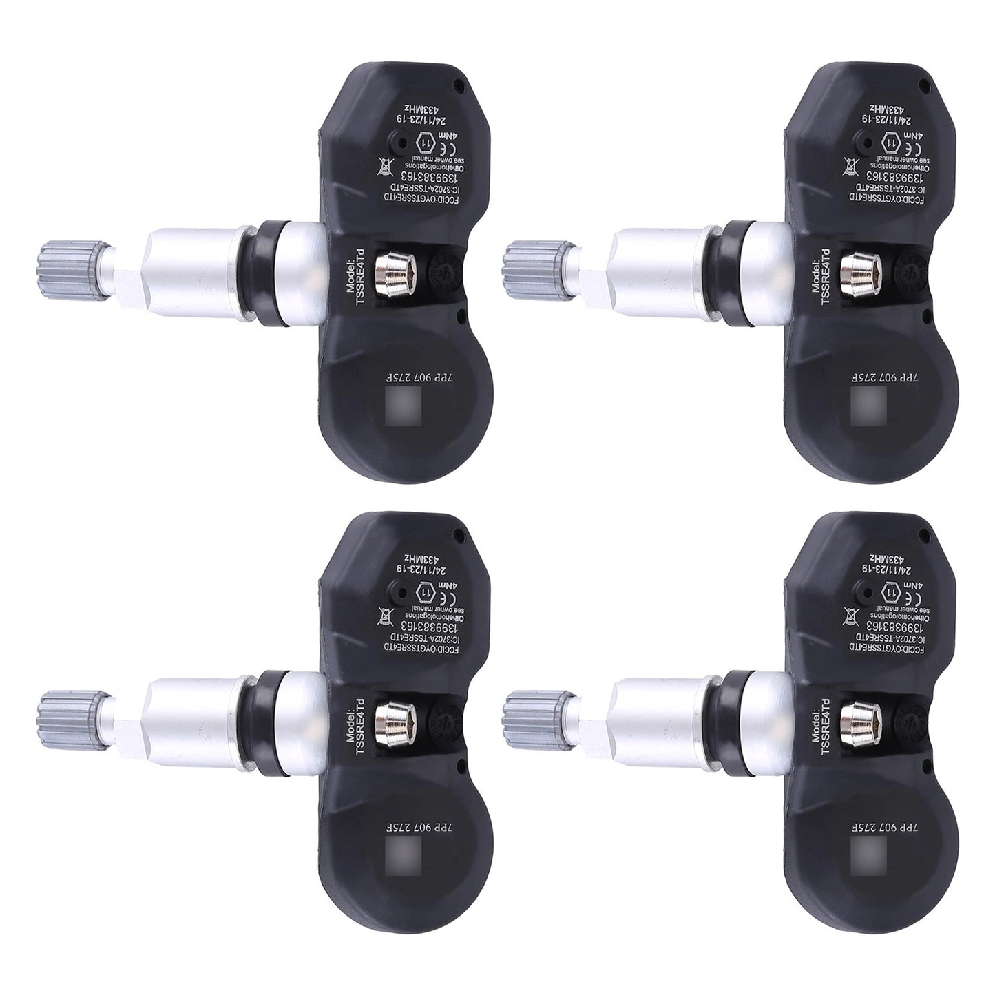 4X TPMS Tire Pressure Sensor For Audi A4 A6 A8 Q7 R8 Porsche Ferrari 7PP907275F