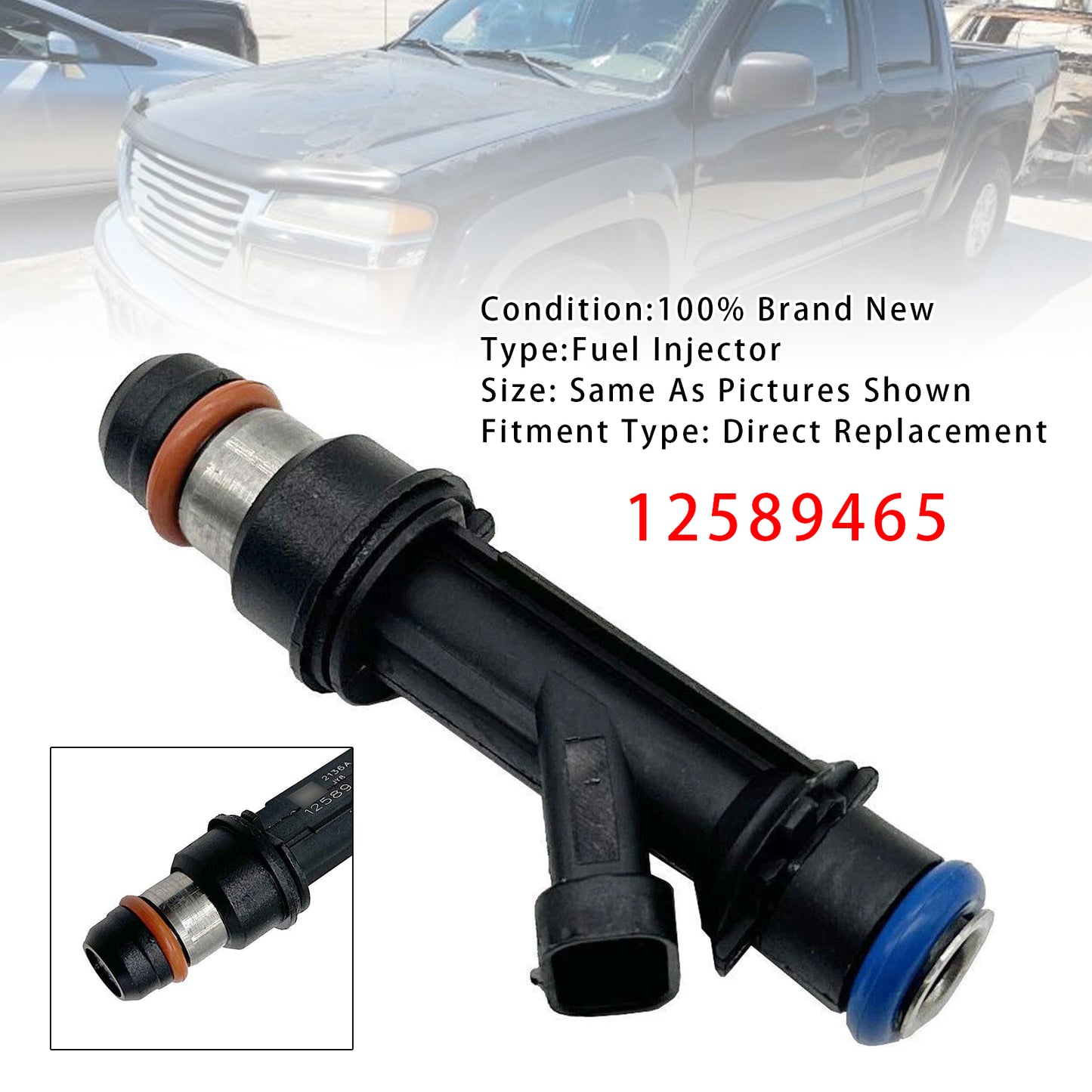 1Pcs Fuel Injector For Chevrolet Colorado Isuzu GMC Canyon Hummer H3 L5 12589465