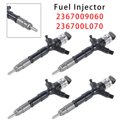 4Pcs Fuel Injector For Toyota Hilux Hiace 2KD-FTV 2.5L 2367009060 236700L070