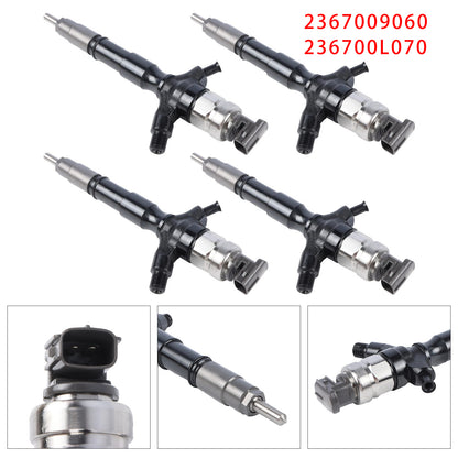 4Pcs Fuel Injector For Toyota Hilux Hiace 2KD-FTV 2.5L 2367009060 236700L070