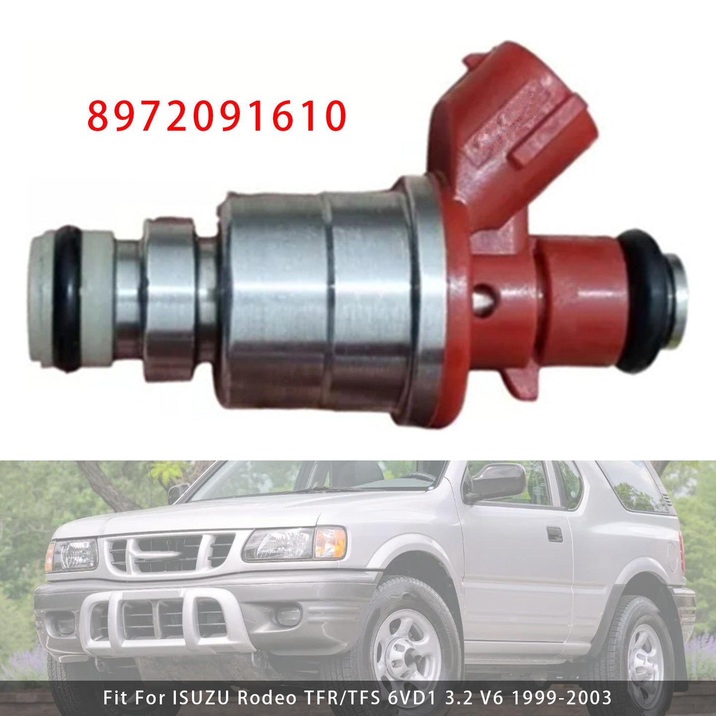 1Pcs Fuel Injector For ISUZU Rodeo TFR/TFS 99-03 6VD1 3.2 V6 8972091610