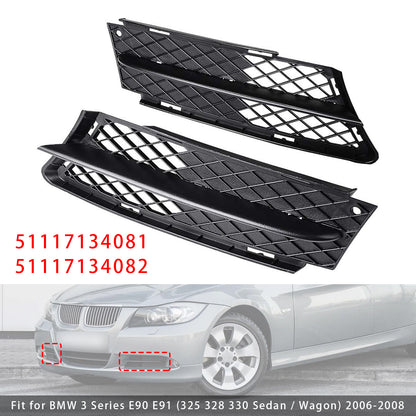 Front Fog Light Grille For BMW 3 Series E90 E91 2006-2008 51117134081