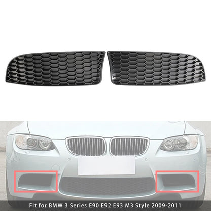 Front Bumper Fog Light Grille For BMW 3 Series E90 E92 E93 M3 Style 2009-2011
