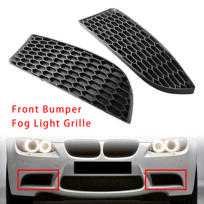 Front Bumper Fog Light Grille For BMW 3 Series E90 E92 E93 M3 Style 2009-2011