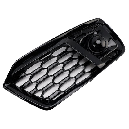 2PCS Front Bumper Cover Grill Grille Bezel Insert Fit Audi Q5 2018-2022 W/ACC
