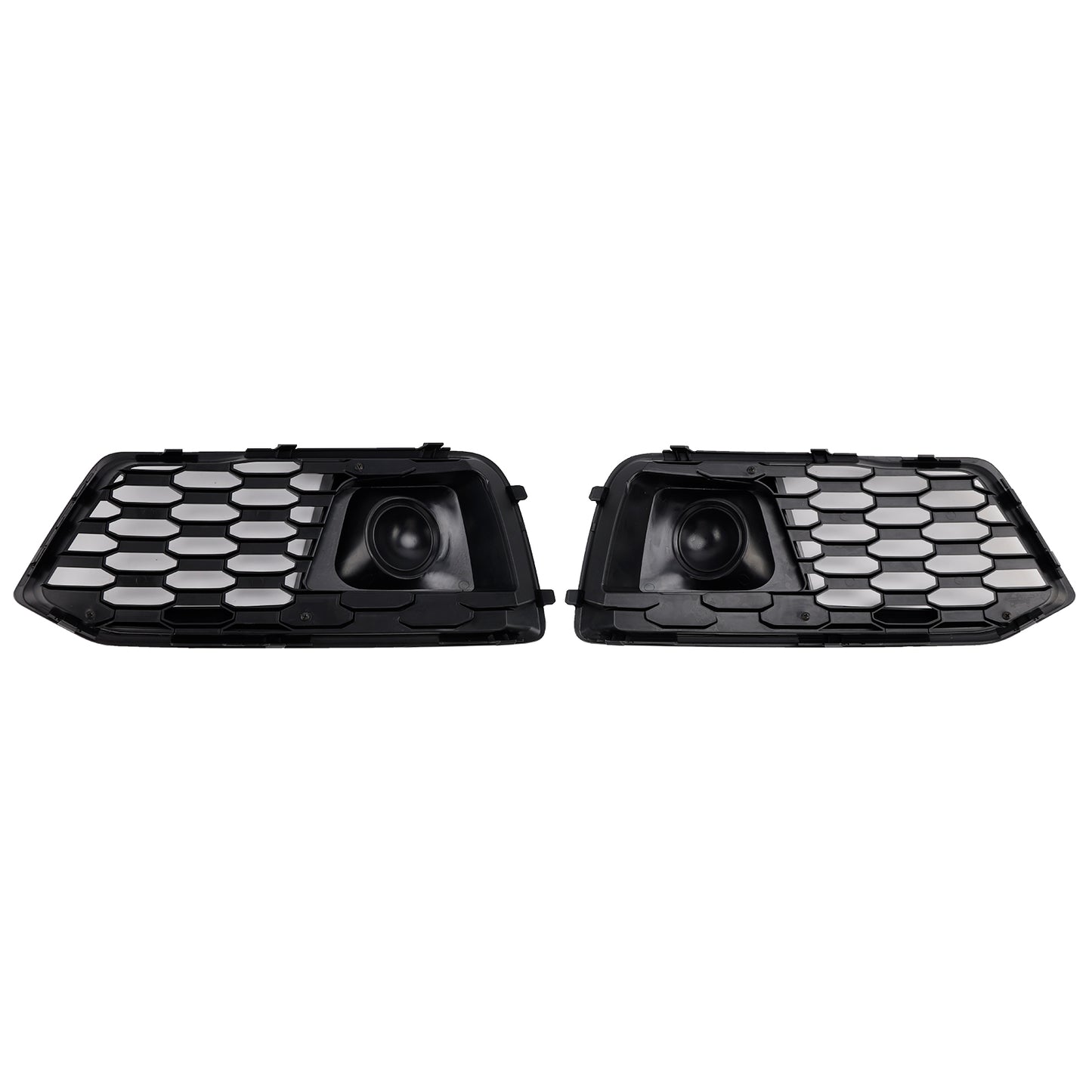 2PCS Front Bumper Cover Grill Grille Bezel Insert Fit Audi Q5 2018-2022 W/ACC