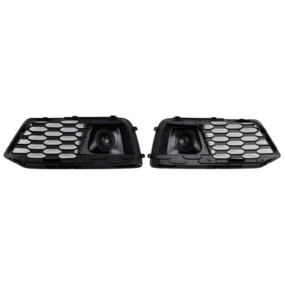 2PCS Front Bumper Cover Grill Grille Bezel Insert Fit Audi Q5 2018-2022 W/ACC