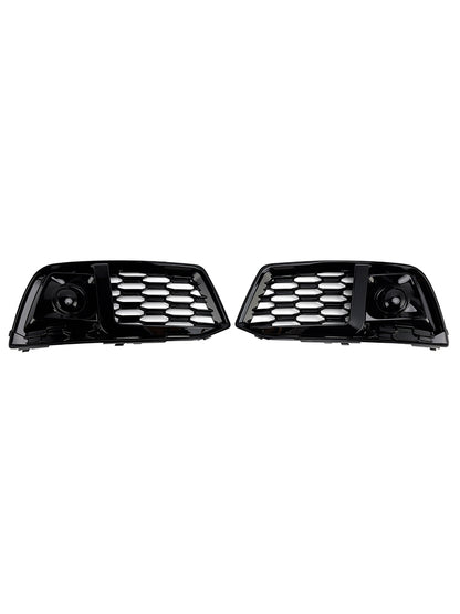 2PCS Front Bumper Cover Grill Grille Bezel Insert Fit Audi Q5 2018-2022 W/ACC