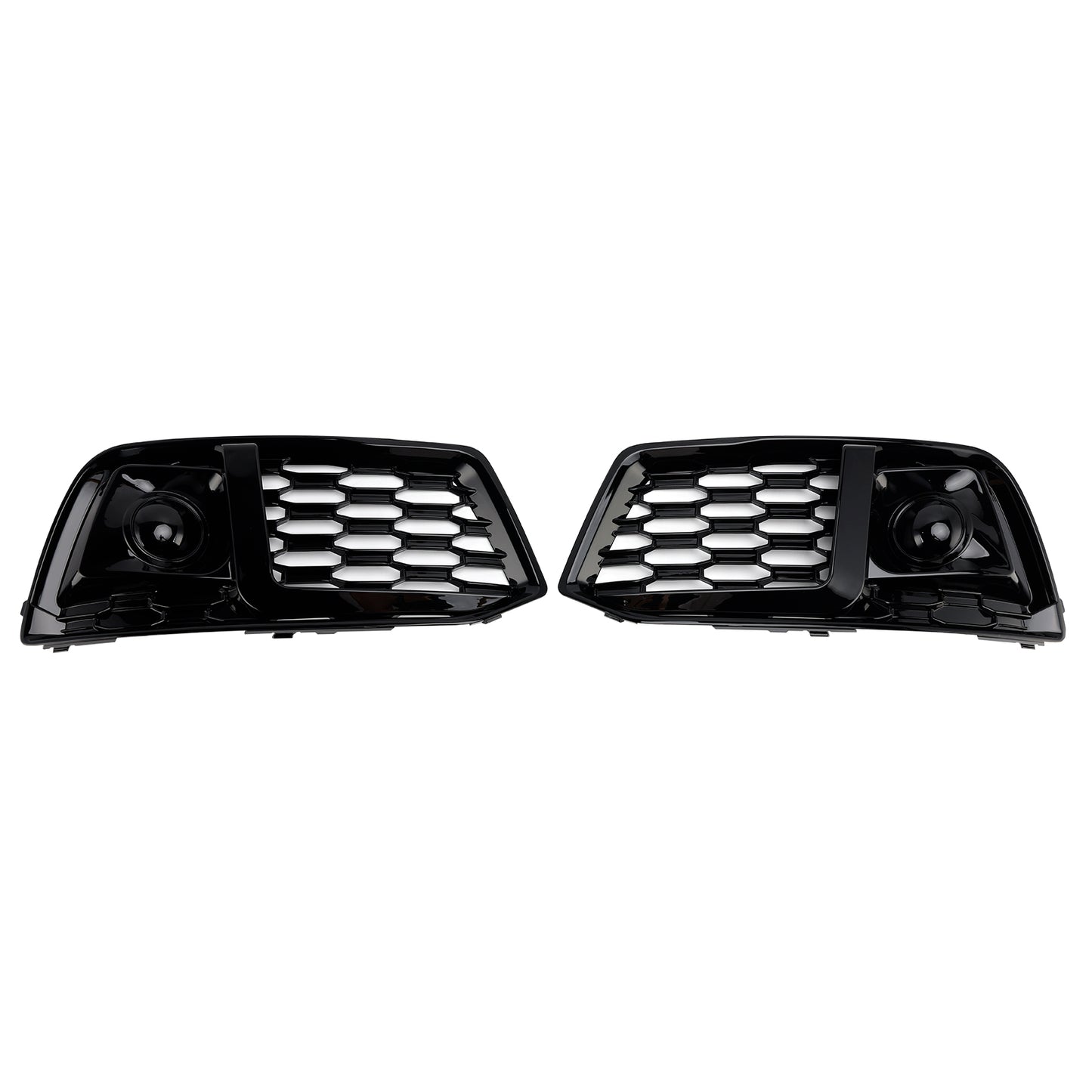 2PCS Front Bumper Cover Grill Grille Bezel Insert Fit Audi Q5 2018-2022 W/ACC