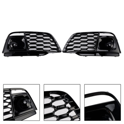 Fog Light Grille Cover 80A807679L Fit Audi Q5 SQ5 2018-2022 Pre-Facelift W/ACC