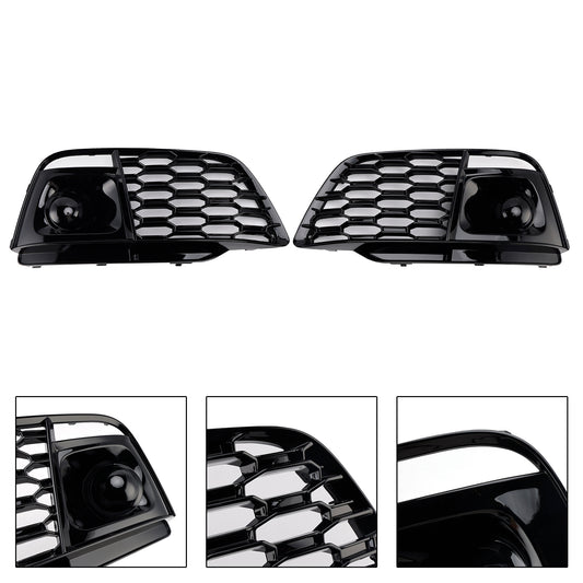 Fog Light Grille Cover 80A807679L Fit Audi Q5 SQ5 2018-2022 Pre-Facelift W/ACC