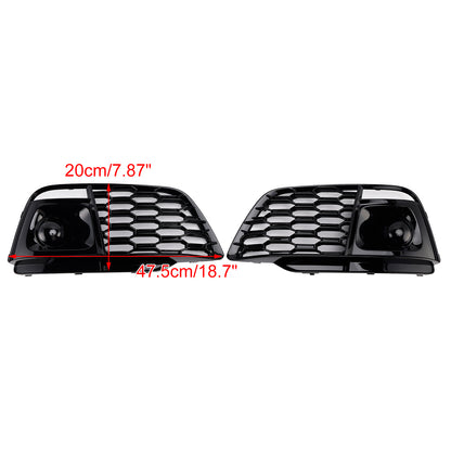 Fog Light Grille Cover 80A807679L Fit Audi Q5 SQ5 2018-2022 Pre-Facelift W/ACC
